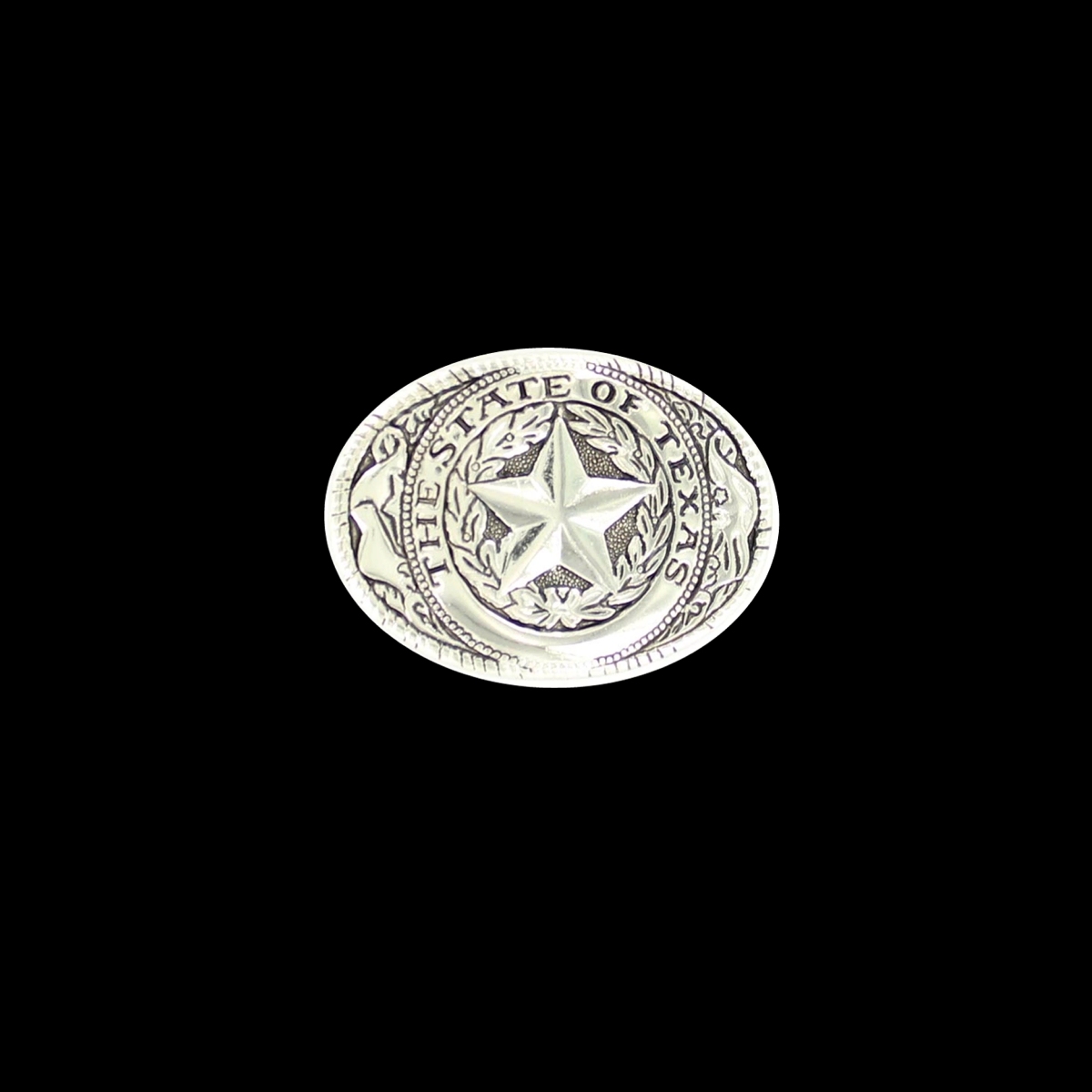 MF-36104 Belt Buckle Oval The State of Texas Nickel