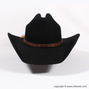 AU-HH05-04 Horse Hair Hat Band Five Strand Brown and Black
