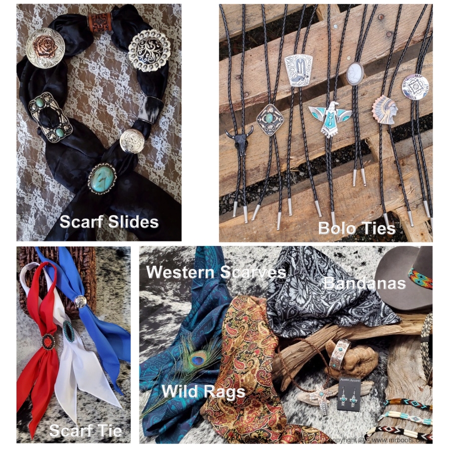 Western Cowboy Scarves, Ties and Accessories