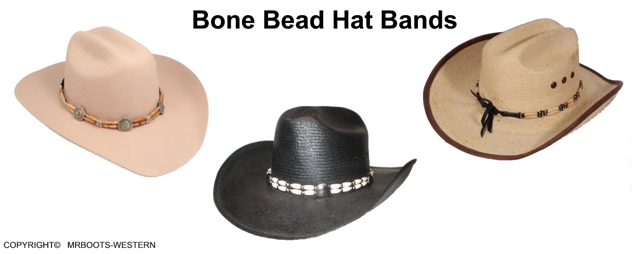 Bone Bead Hat Bands