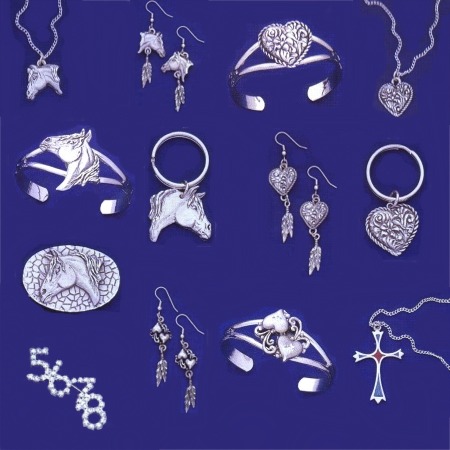 Western Earrings, Necklaces, Bracelets & More