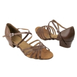 VF-1670C-L210-15 Ladies Dance Shoe Coffee Brown Leather