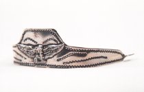 ALM-107-TN-E Cowboy Boot Tips - Square Toe - Embossed Nickel and Black with Eagle