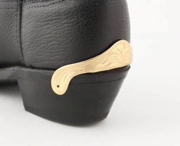 AU-AC-44 Heel Guards - Engraved Gold Plated