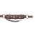 ALM-405-BR-AG Boot Strap Brown Leather Antique Gold Conchos