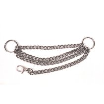 ALM-406N Boot Chain 3 Rows of Nickel Plated Chain