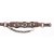 ALM-409-BR-AG Boot Strap Brown Leather Antique Gold Conchos