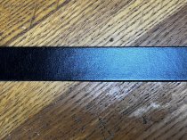 AU-LC-02-5-BLK Hat Band for Cowboy Hats Black Leather 1" Wide