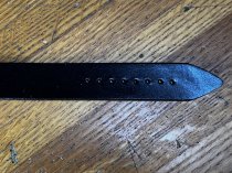 AU-LC-02-5-BLK Hat Band for Cowboy Hats Black Leather 1" Wide