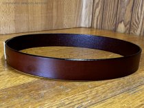 AU-LC-02-5-BRN Hat Band for Cowboy Hats Brown Leather 1" Wide