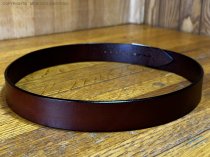 AU-LC-02-5-BRN Hat Band for Cowboy Hats Brown Leather 1" Wide