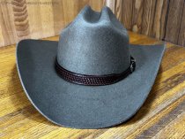 AU-LC-69W-BRN Hat Band Basketweave Brown Leather 3/4″ Wide