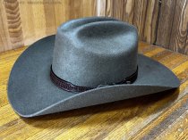 AU-LC-69W-BRN Hat Band Basketweave Brown Leather 3/4" Wide