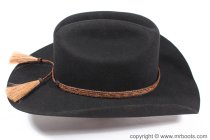 AU-HH05-04 Horse Hair Hat Band Five Strand Brown and Black