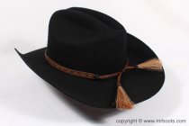 AU-HH05-04 Horse Hair Hat Band Five Strand Brown and Black