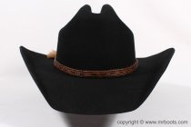 AU-HH05-04 Horse Hair Hat Band Five Strand Brown and Black