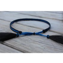 AU-HH05-TBL Horse Hair Hat Band Thin Blue Line