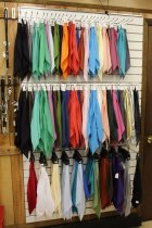 Western Cowboy Scarves, Scarf Ties, Scarf Slides, Bolo Ties, Bandanas, Western Ties, Neckwear and Wild Rags, Featuring Scarf Ties in 27 Colors & made in the USA