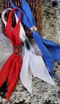 Western Cowboy Scarves, Scarf Ties, Scarf Slides, Bolo Ties, Bandanas, Western Ties, Neckwear and Wild Rags, Featuring Scarf Ties in 27 Colors & made in the USA