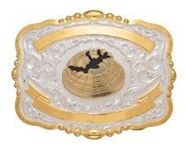 MF-38412 Trophy Buckle Skeet 2 Ribbons