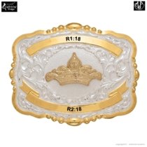 MF-38460 Trophy Buckle Tiara 2 Ribbons