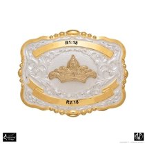 MF-38460 Trophy Buckle Tiara 2 Ribbons