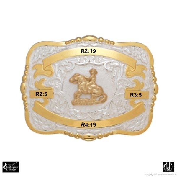 MF-38426 Trophy Reining Horse 4 Ribbons