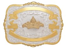 MF-38462 Trophy Buckle Tiara 4 Ribbons