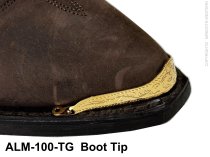 ALM-100-TG Cowboy Boot Tips - Gold Plated