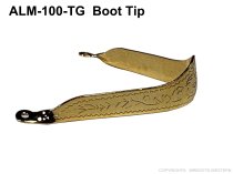 ALM-100-TG Cowboy Boot Tips - Gold Plated