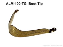 ALM-100-TG Cowboy Boot Tips - Gold Plated